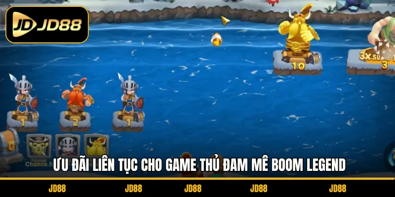 Ưu đãi liên tục cho game thủ đam mê boom legend